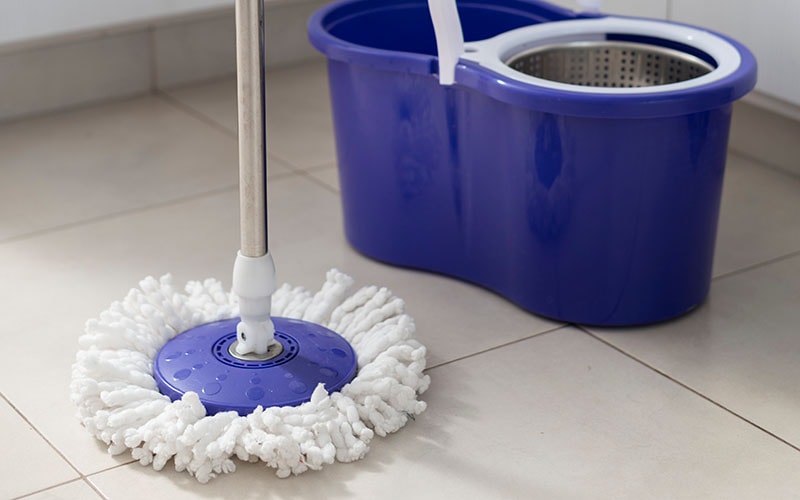 Spin dry mop set