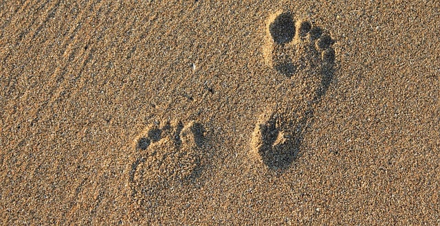 one foot, grounding human subjects