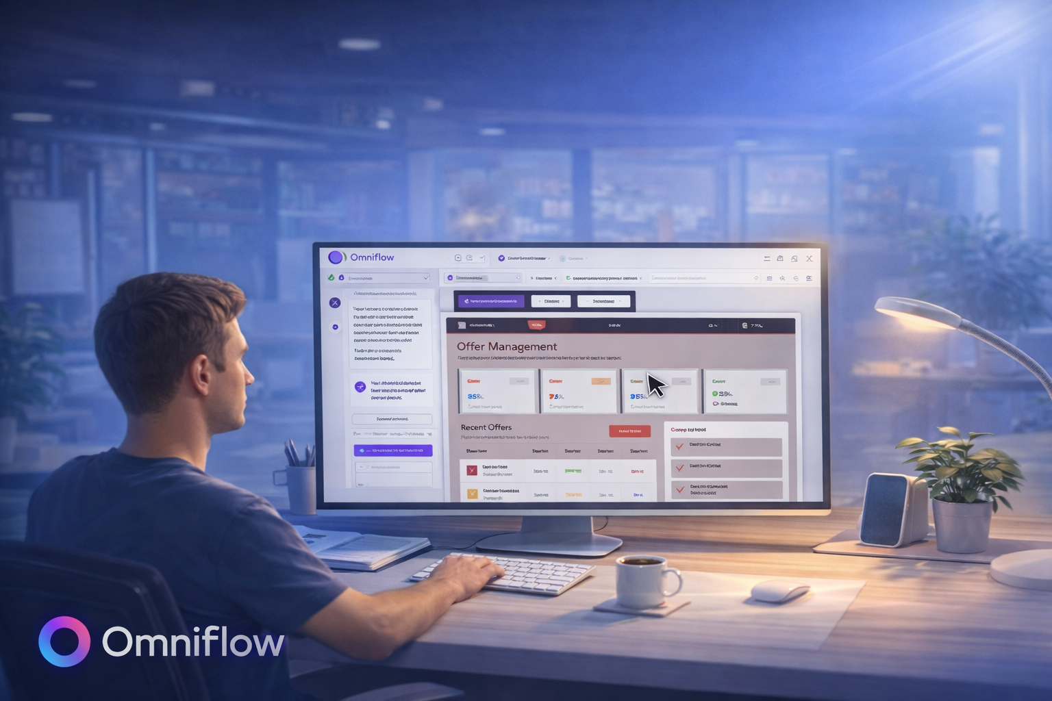 Showing omniflow's user interface design tool in action. 