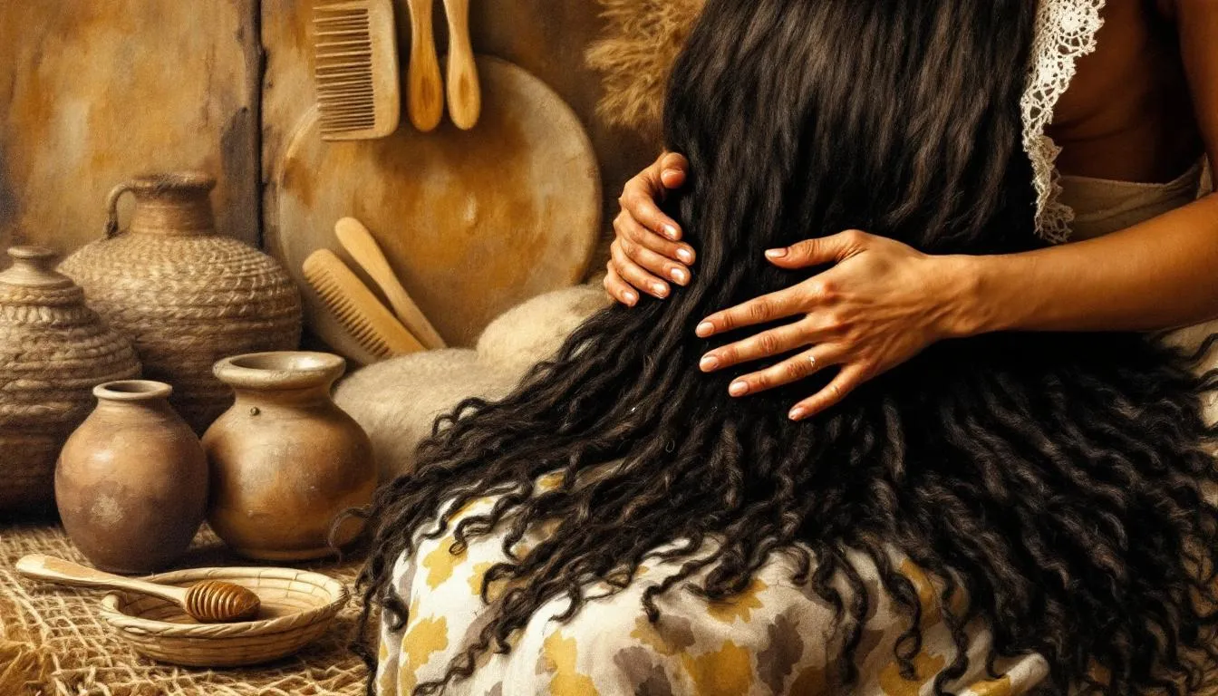 Different ways to use batana oil in a hair care routine, with various hair products in the background.