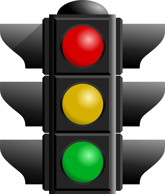 traffic light, red, black