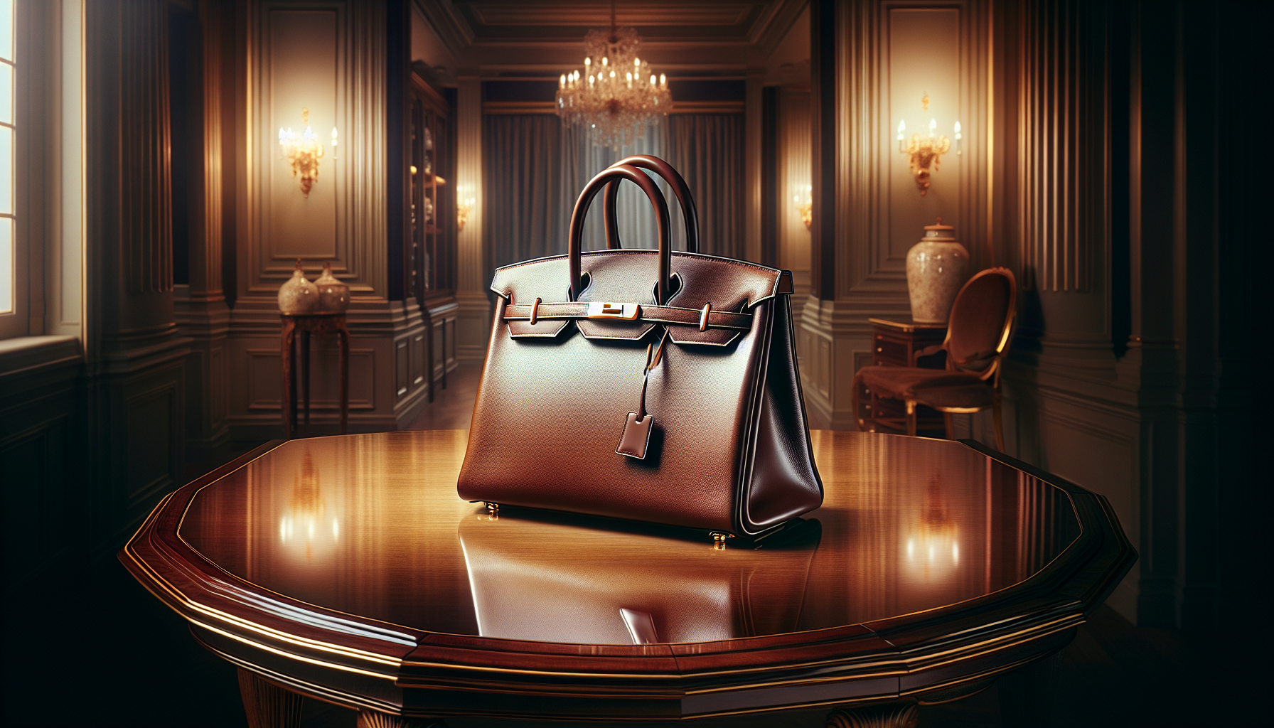 The Expert Guide to Sourcing Hermes Birkin Handbag 1 Illustration of a luxurious Hermès Birkin handbag