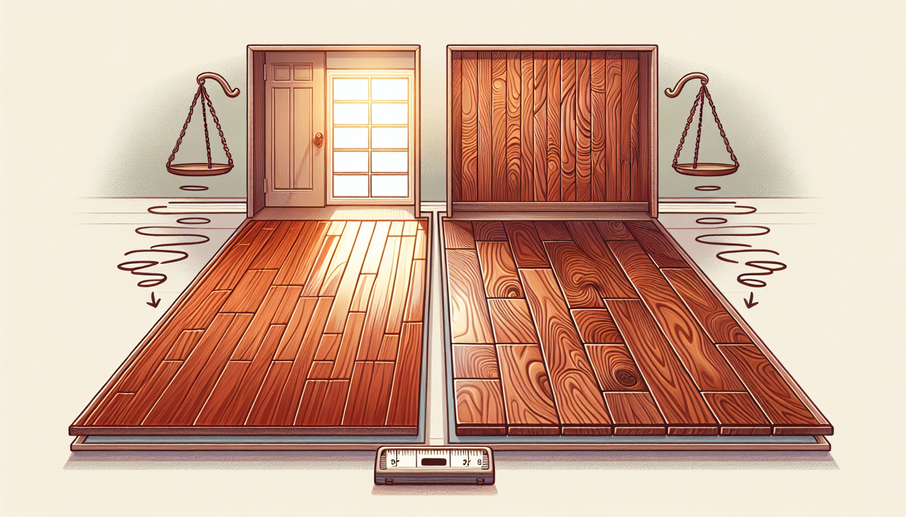 Comparison of wood tile and hardwood flooring