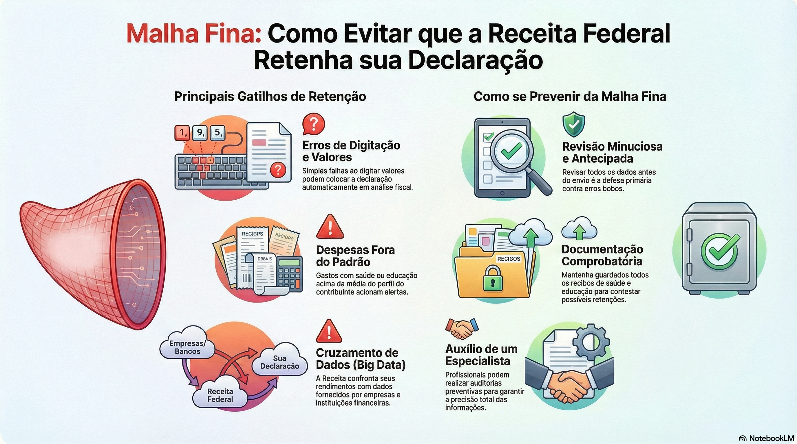Quais inconsist&ecirc;ncias nos valores da declara&ccedil;&atilde;o de Imposto de renda chamam a aten&ccedil;&atilde;o da Receita Federal e levam &agrave; malha fina?