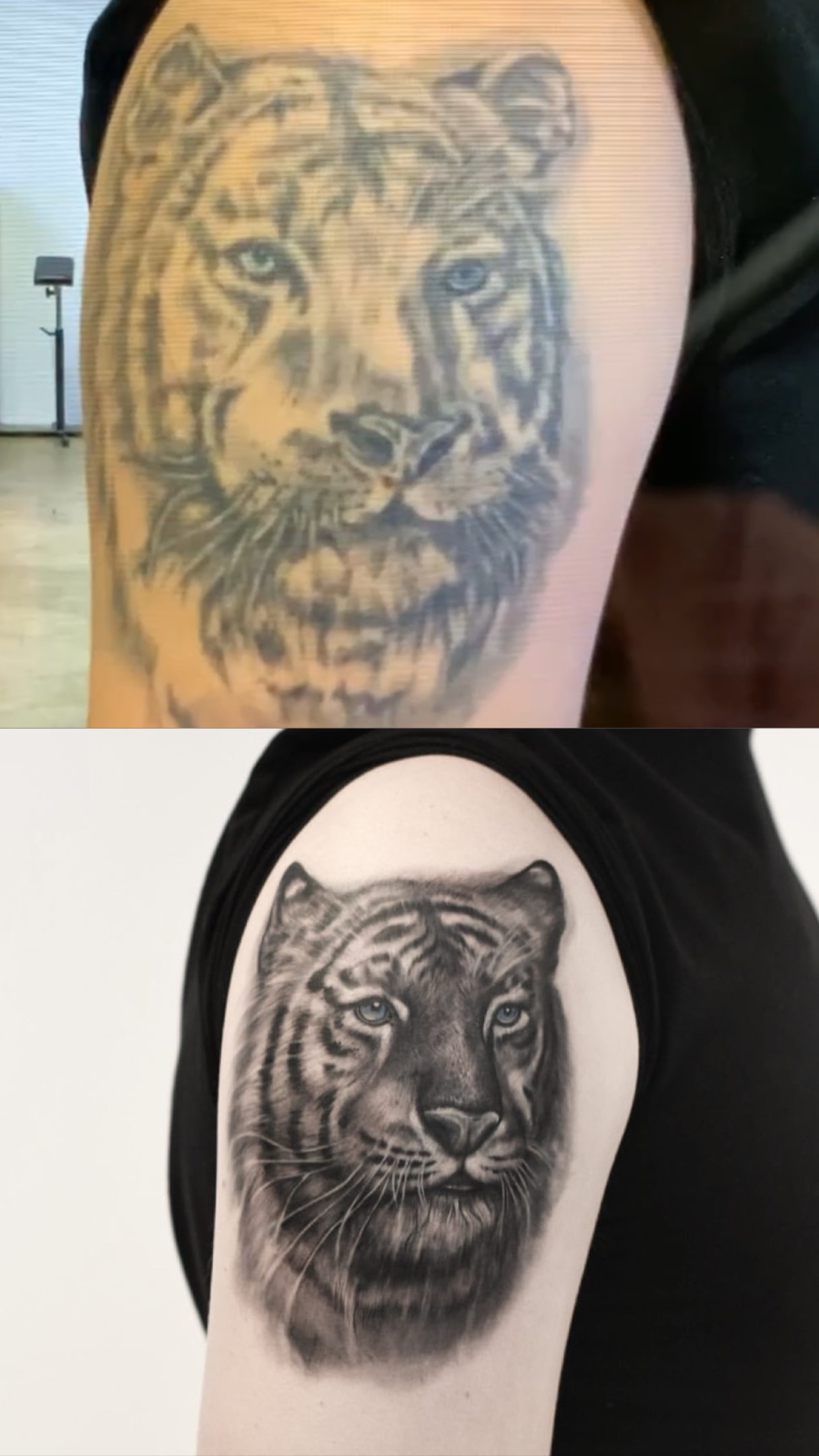 Auffrischung eines alten Tattoos