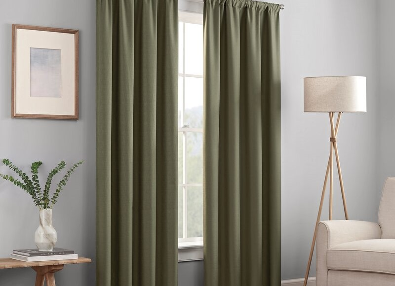 Sponge clean your rubber-backed curtains