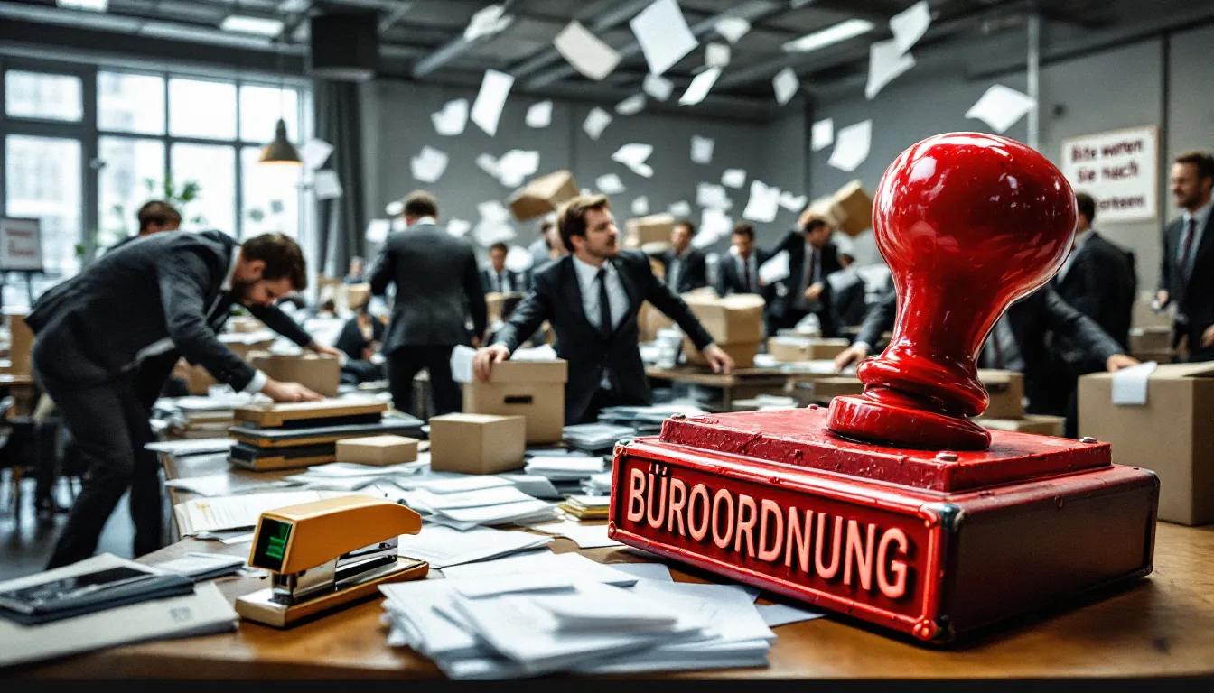 Detaillierte Planung für einen Behördenumzug in Berlin.