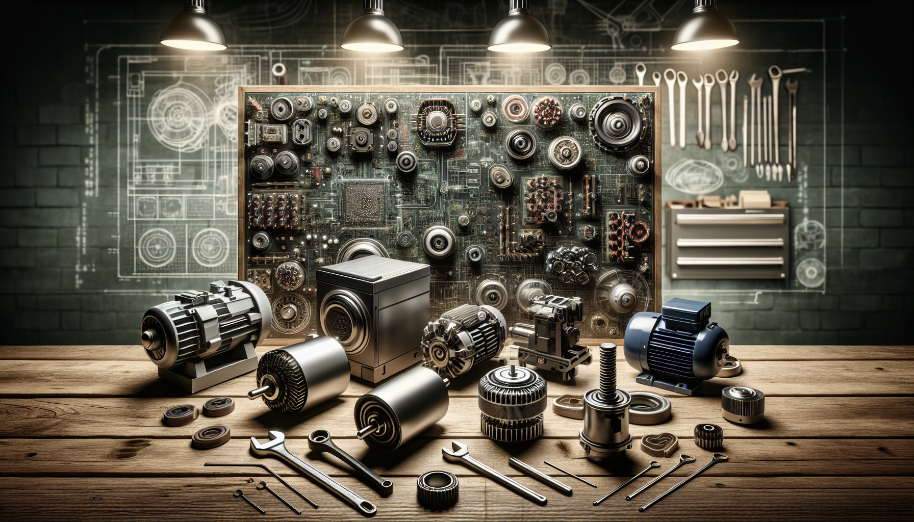 An illustration of high-quality parts for appliance repairs.