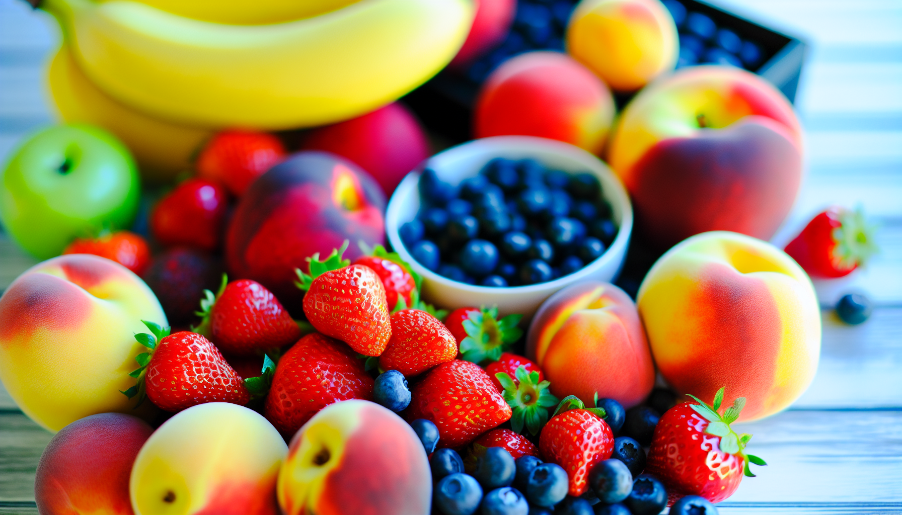 Variety of fresh fruits for salad
