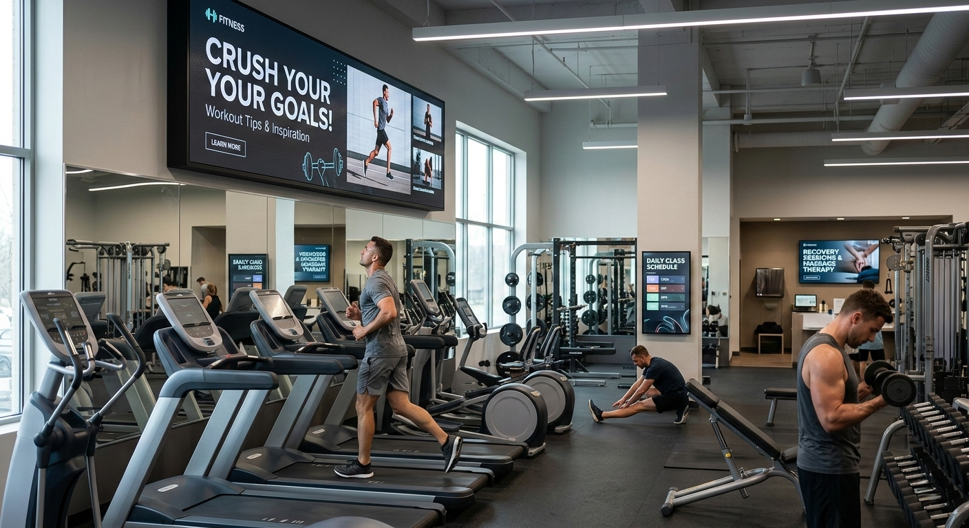 Top 10 Digital Signage Industry Trends in 2026 9 gyms and spas use digital signage for engagement