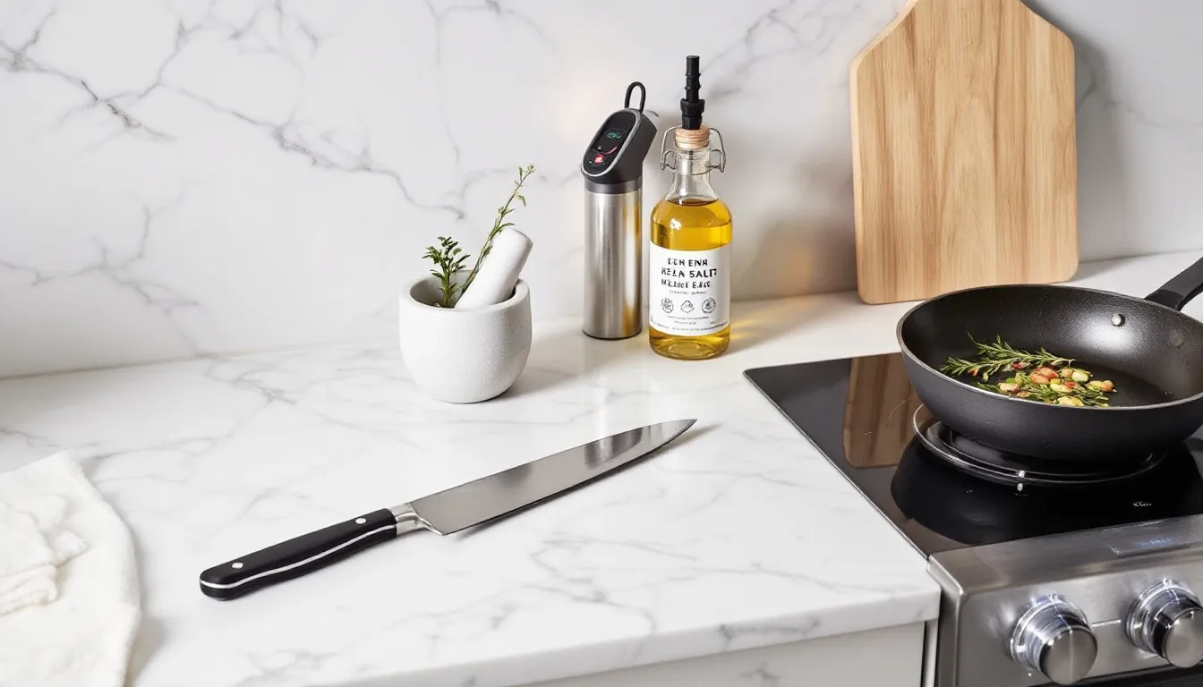 Essential cooking tools for keto steak recipes.
