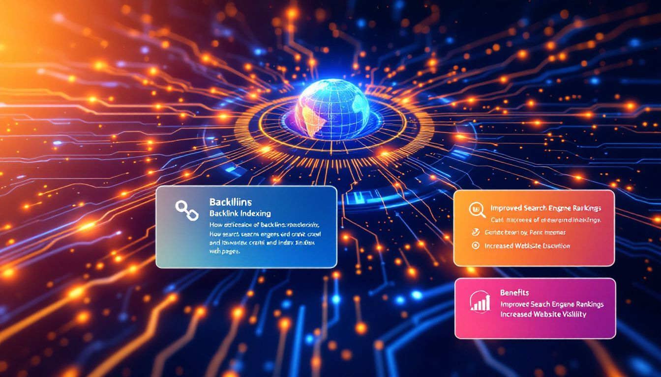 An illustration showing the concept of backlink indexing.