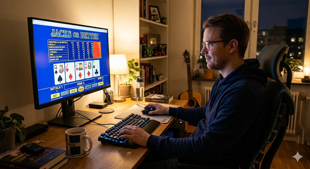 Spela videopoker online – casino spel på dator med hög RTP och chans att vinna pengar