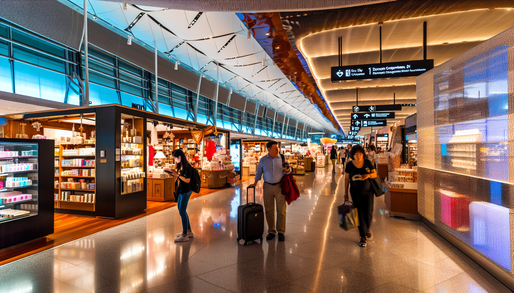 Retail outlets at JFK Terminal 1