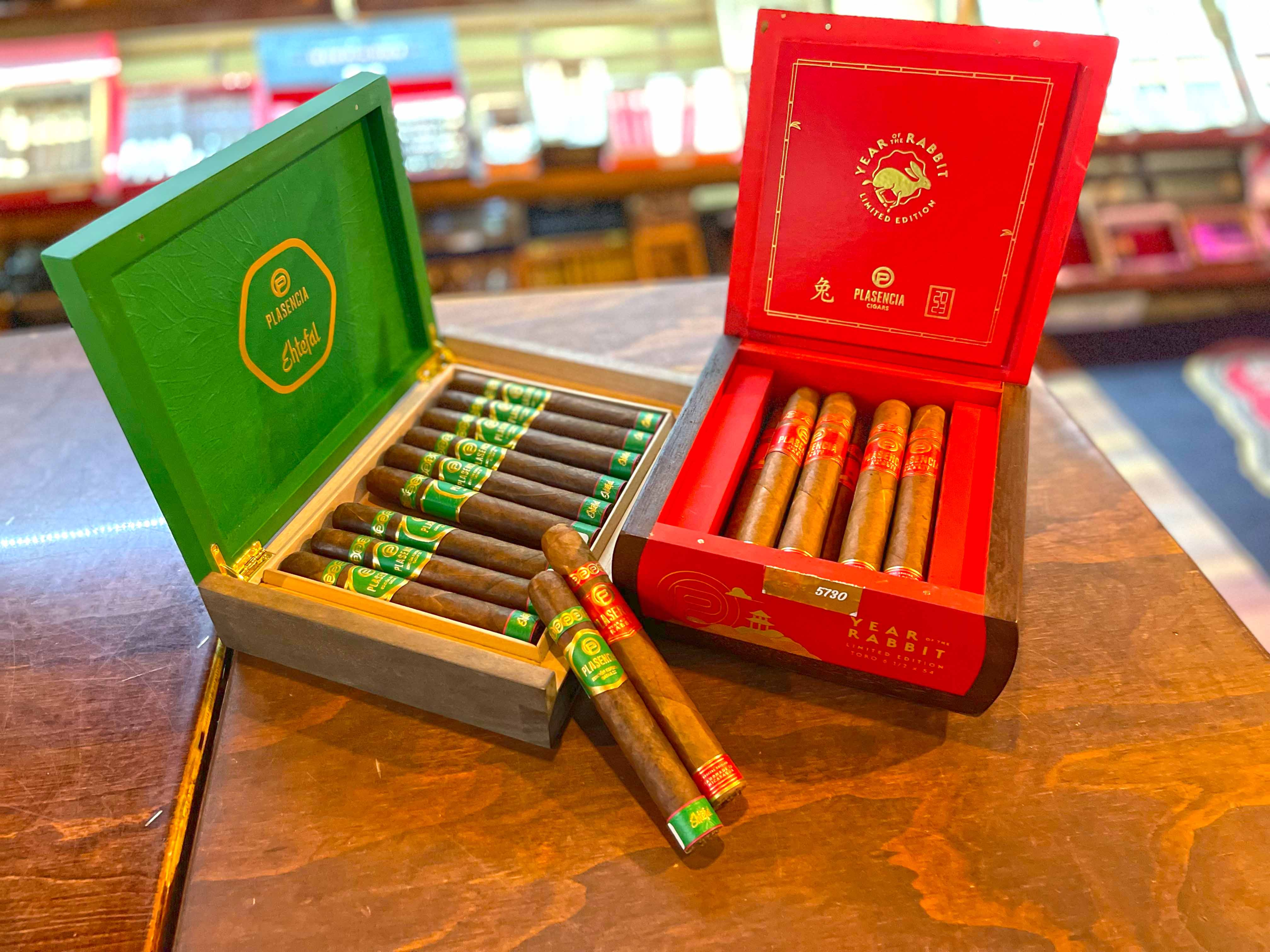 A selection of premium cigar brands. Plasencia Limited Edition Cigars