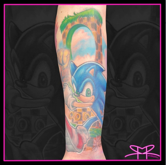 Sonic The Hedgehog Tattoo