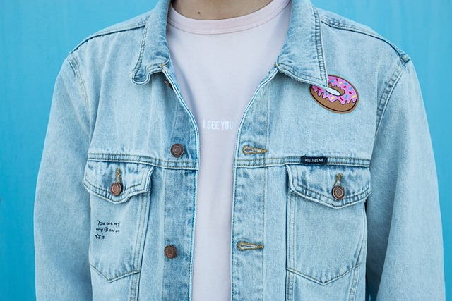 blue, denim, jacket