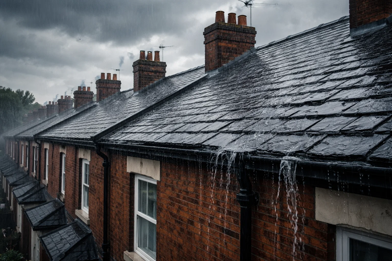 UK weather conditions affecting roof performance and material choice