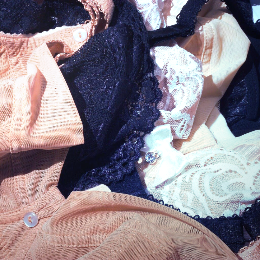 different bras on display