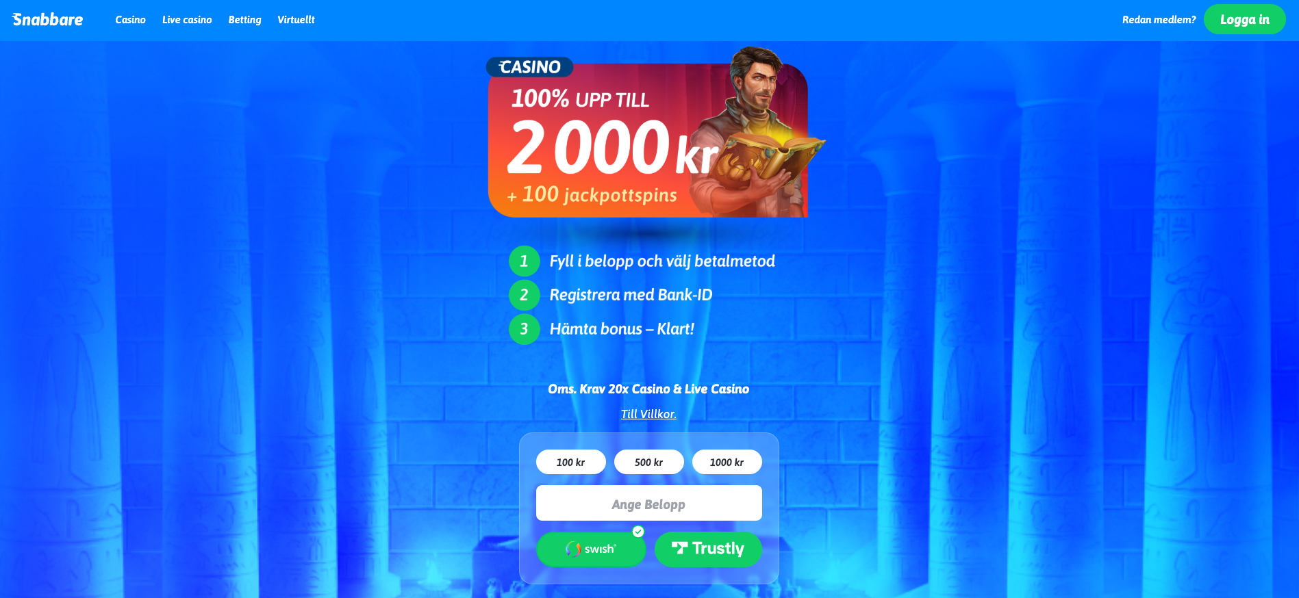 casino med svensk licens utan konto