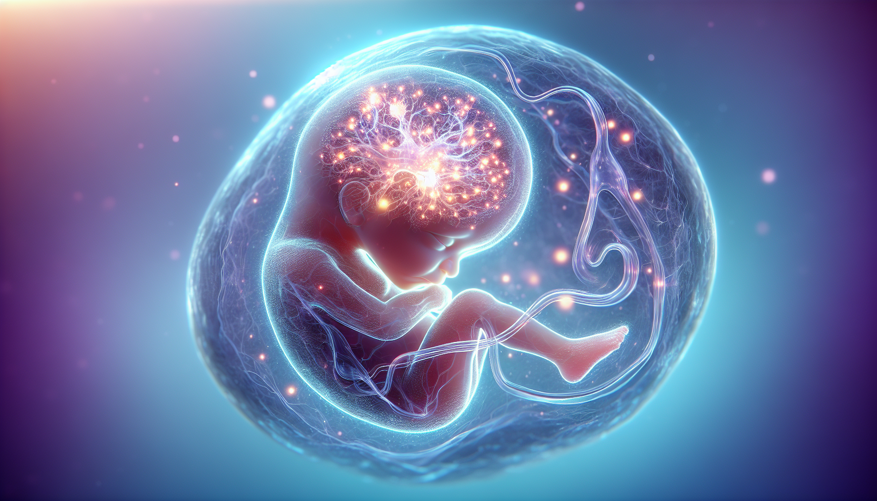 Illustration of rapid brain growth and complexity during prenatal development