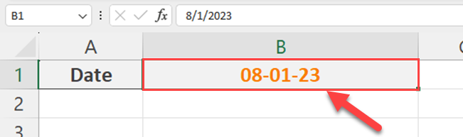 Changing the long date format to short date format