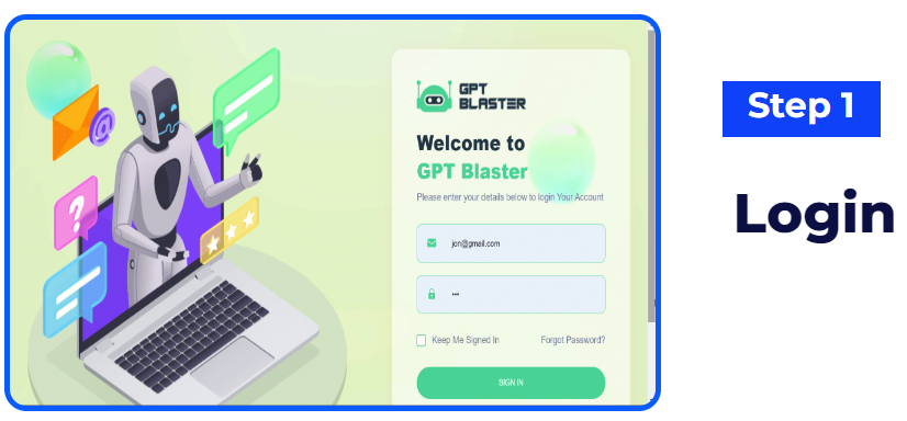 GPT Blaster log in to use