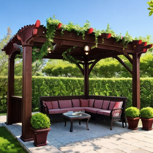 New pergola can seat more guests and friends year round.