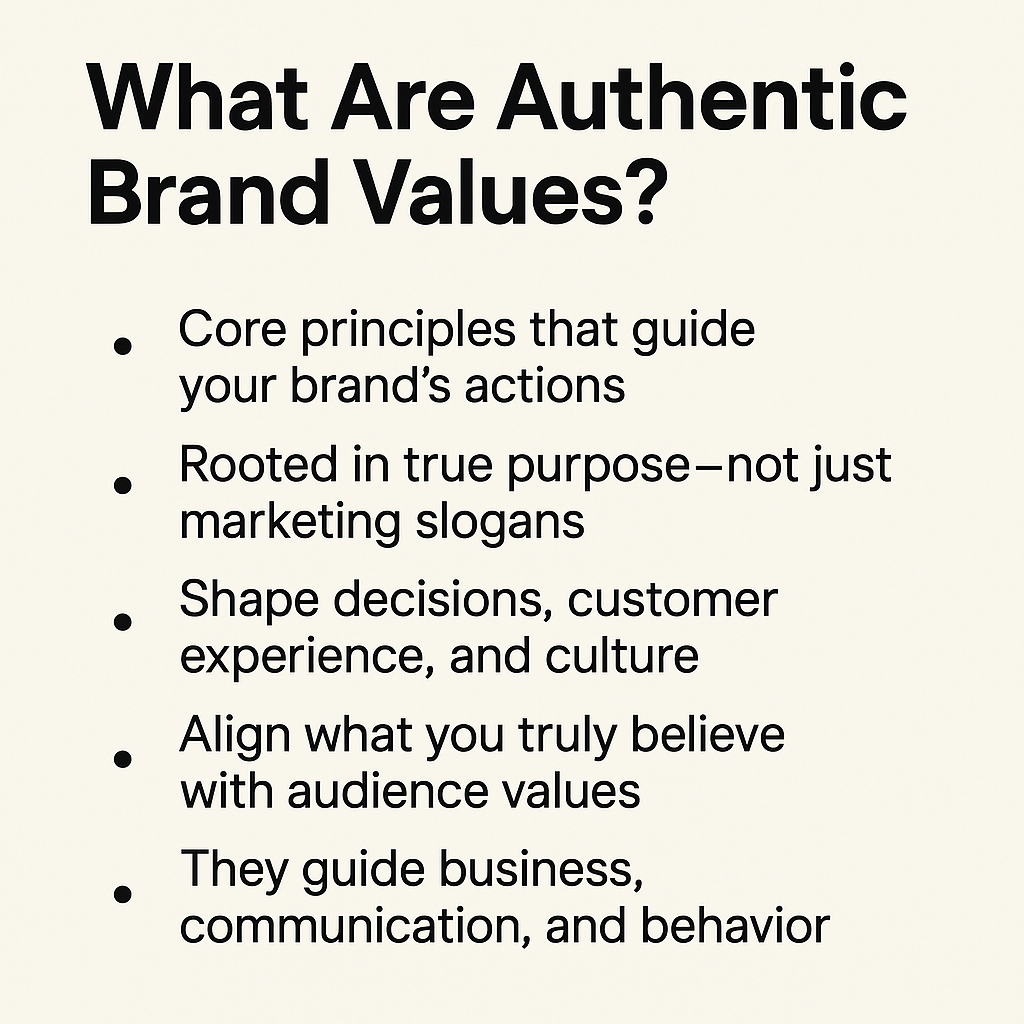How to Create Authentic Brand Values Without Sacrificing Business Performance in 2025 1 what are authentic brand values