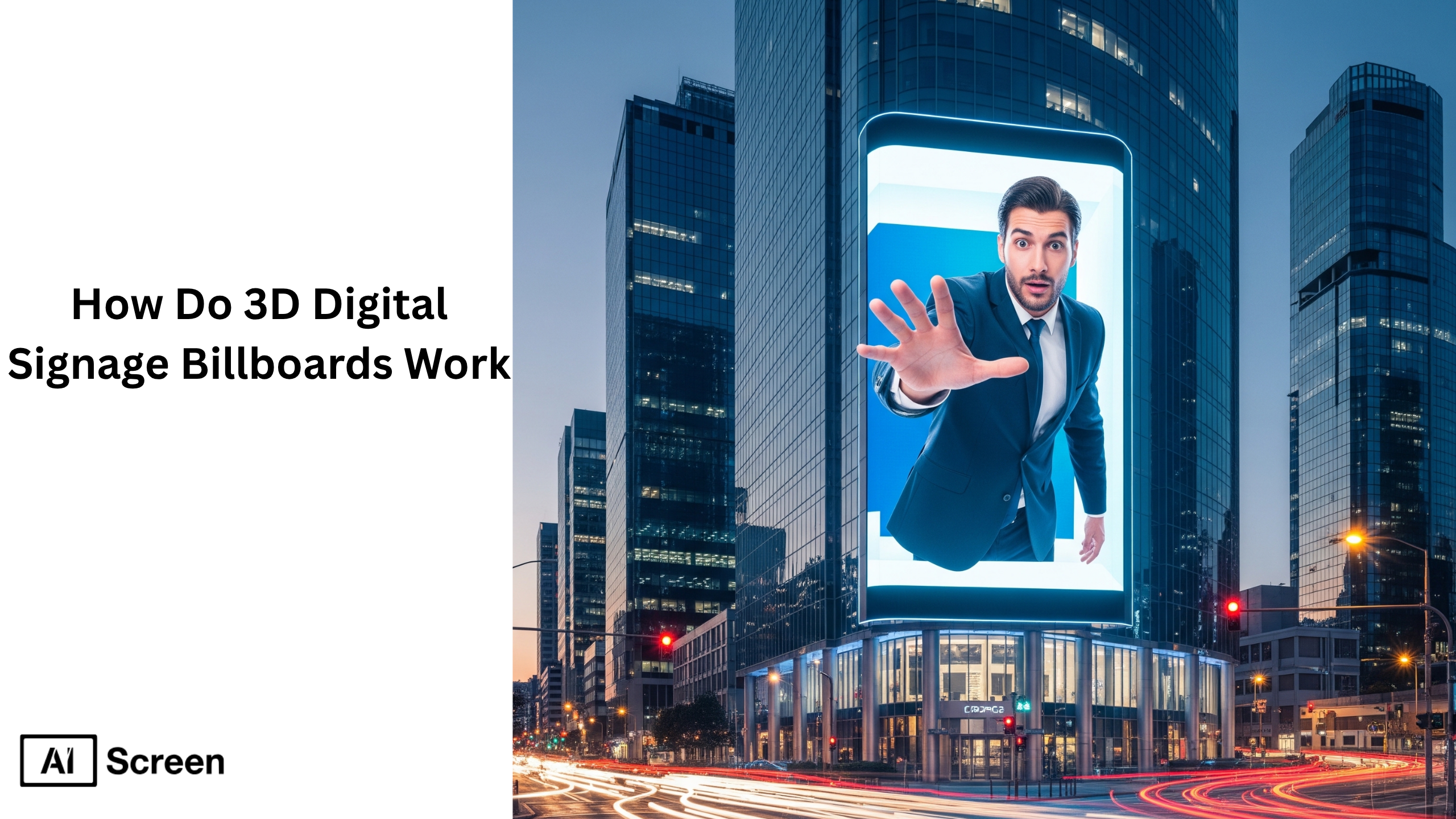 How Do 3D Digital Signage Billboards Work? 1 3D billboards digital signage