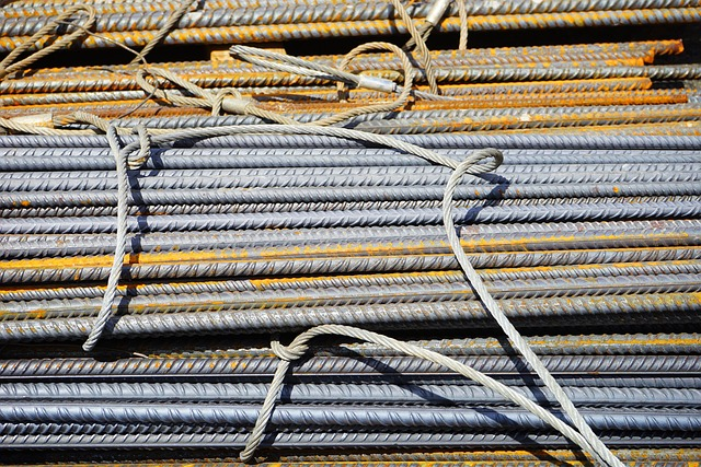 iron rods, reinforcing bars, construction