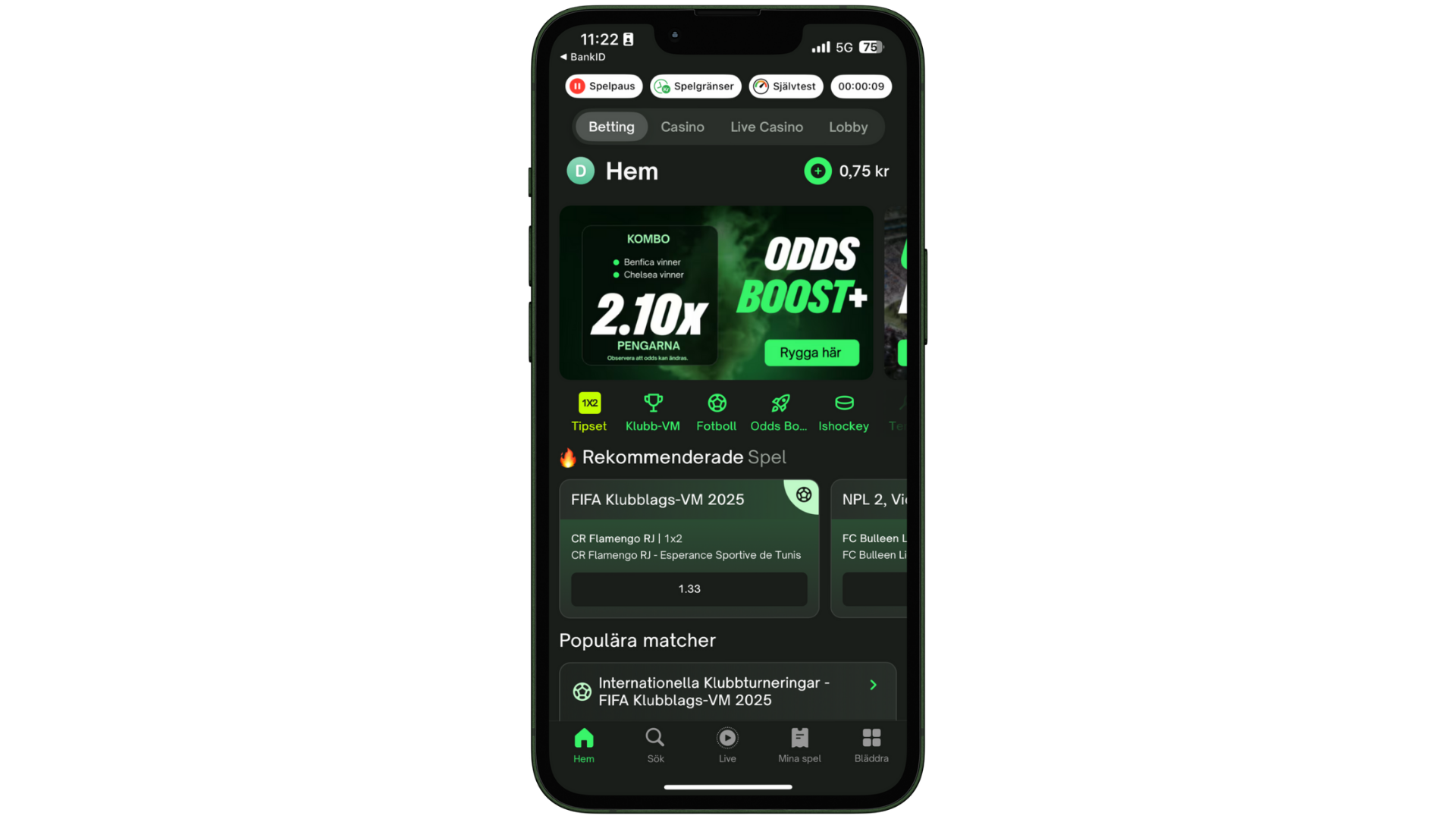 comeon mobil app