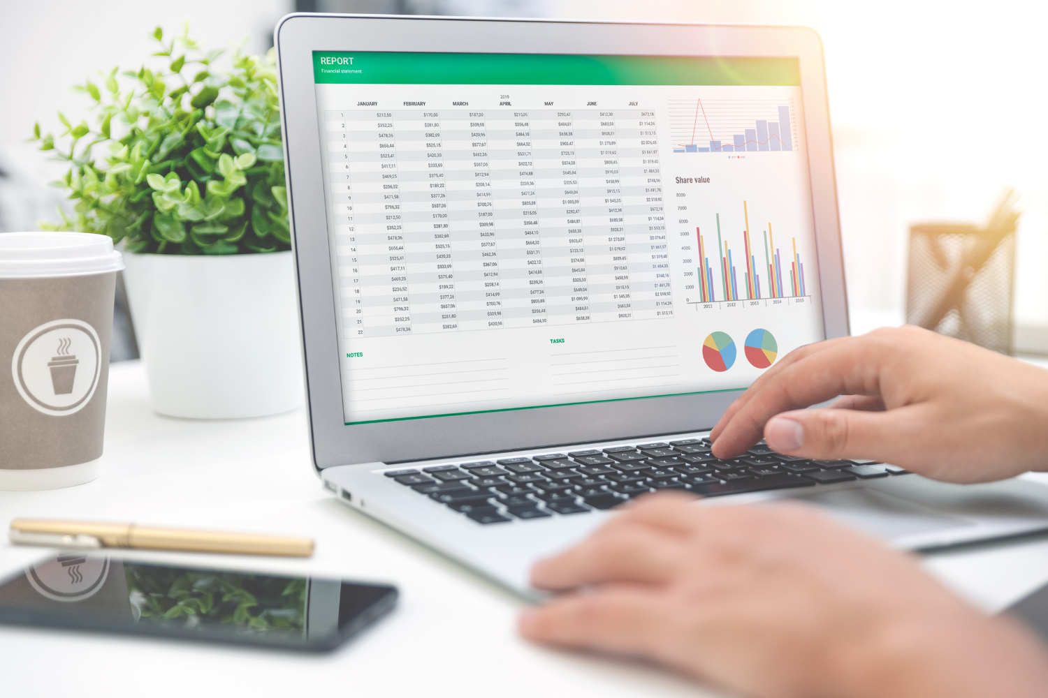 Digital dashboard showing organized referral tracking columns.