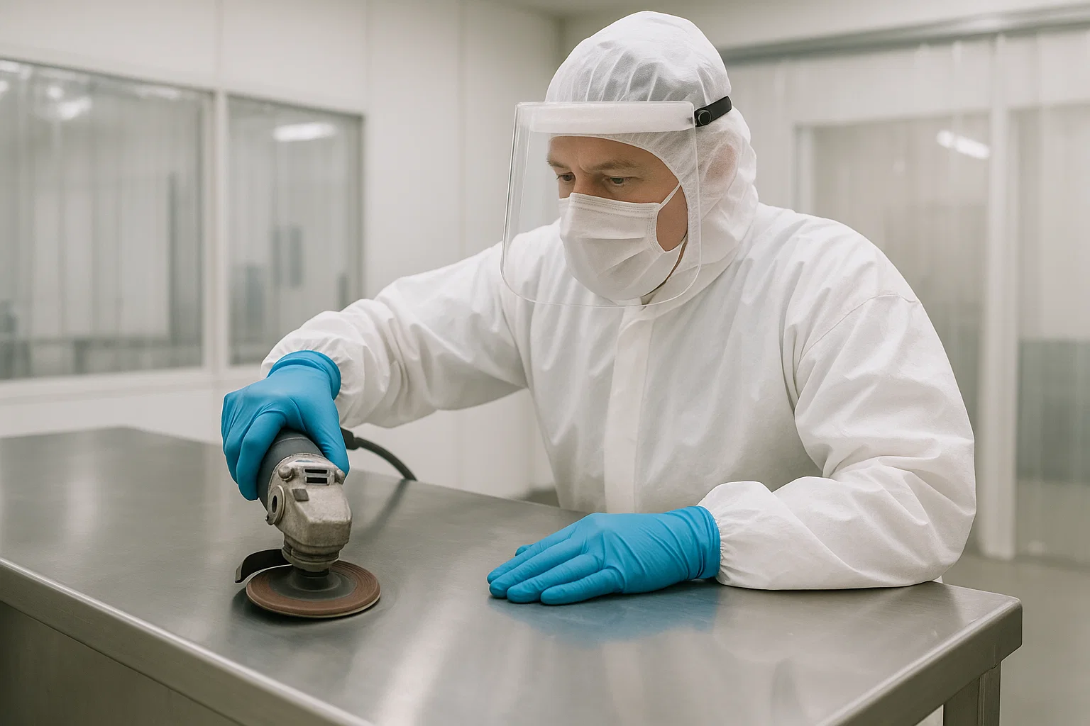“Stainless steel fabrication for food processing industry with hygiene controls”