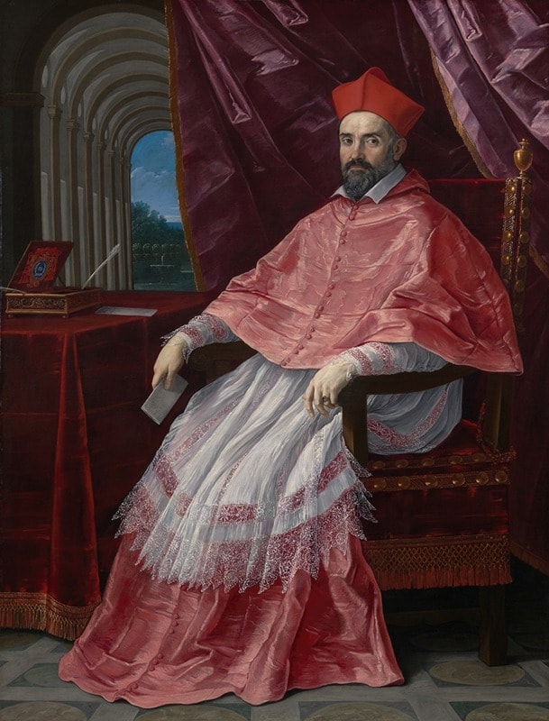 A portrait of a cardinal in varying shades of red. The red room also features different shades of the hue—from cool colors to warmer versions. 