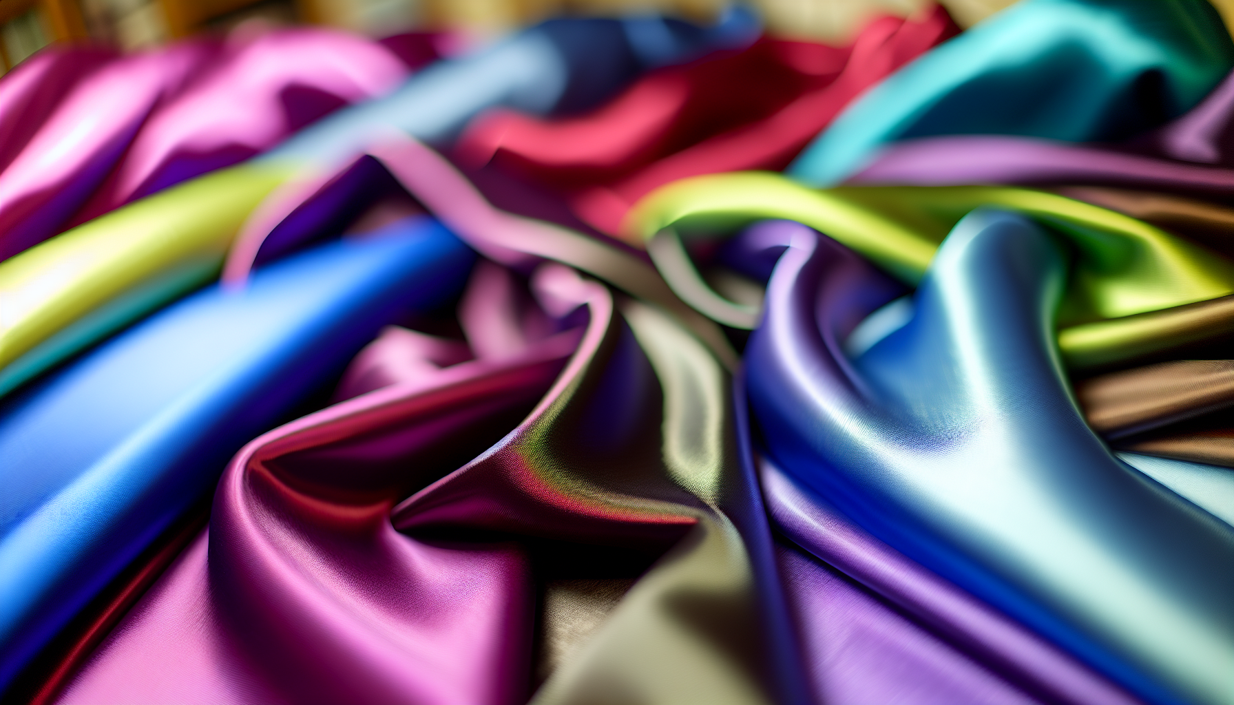                                                                Satin fabric in various colors