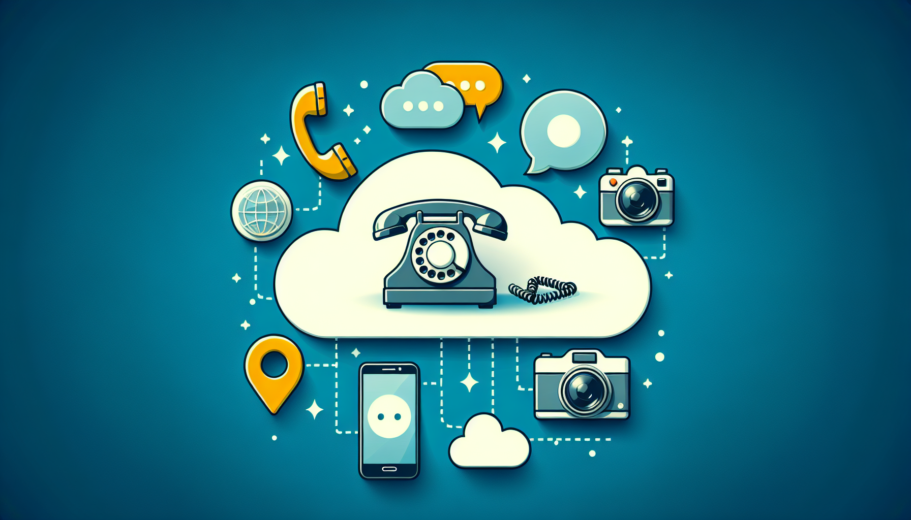 Illustration of key components of UCaaS platforms
