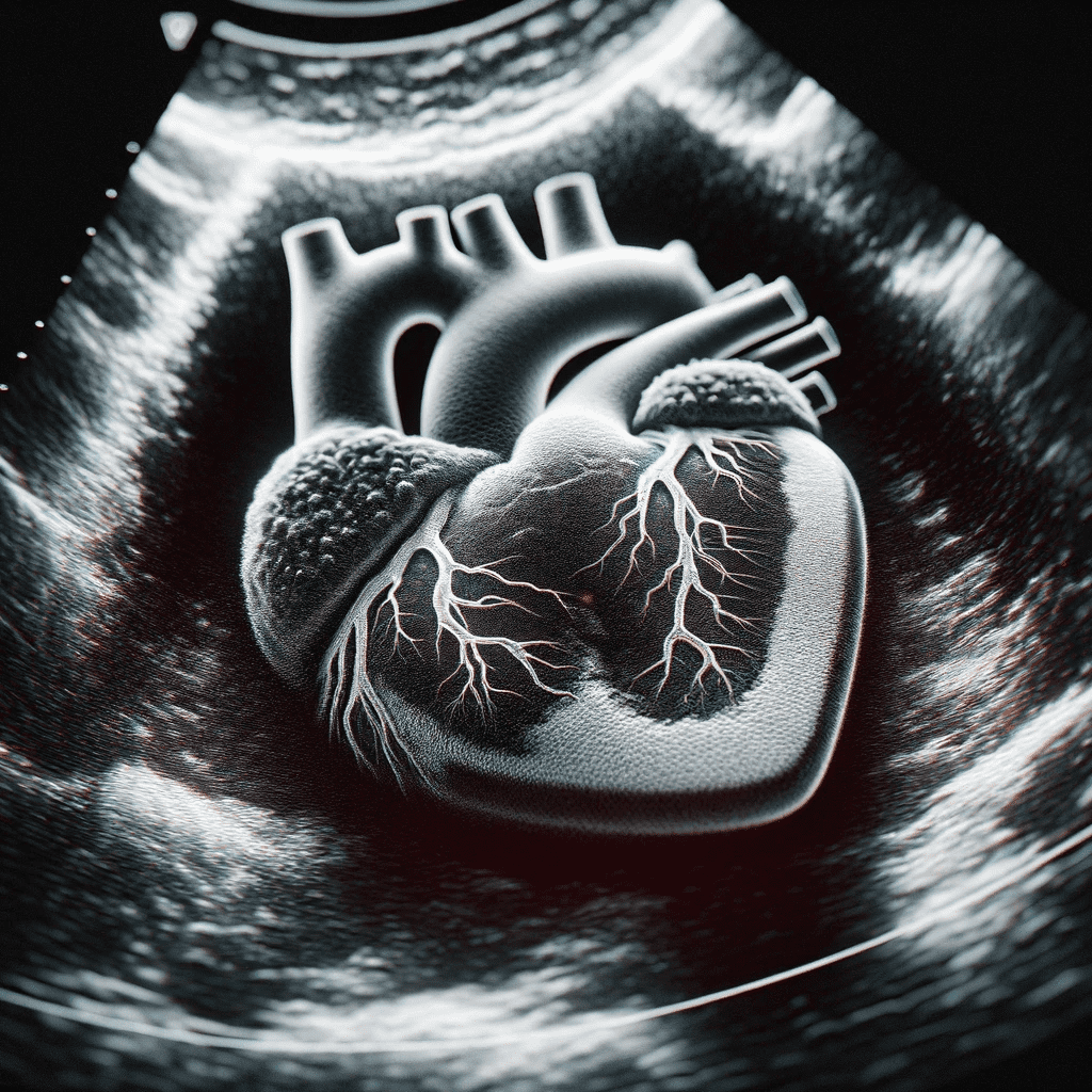 Ultrasound image of the heart