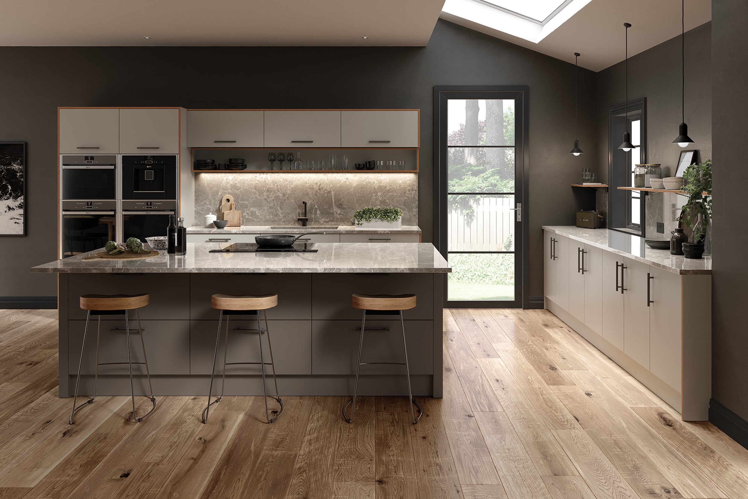 Contrast in a modern kitchen