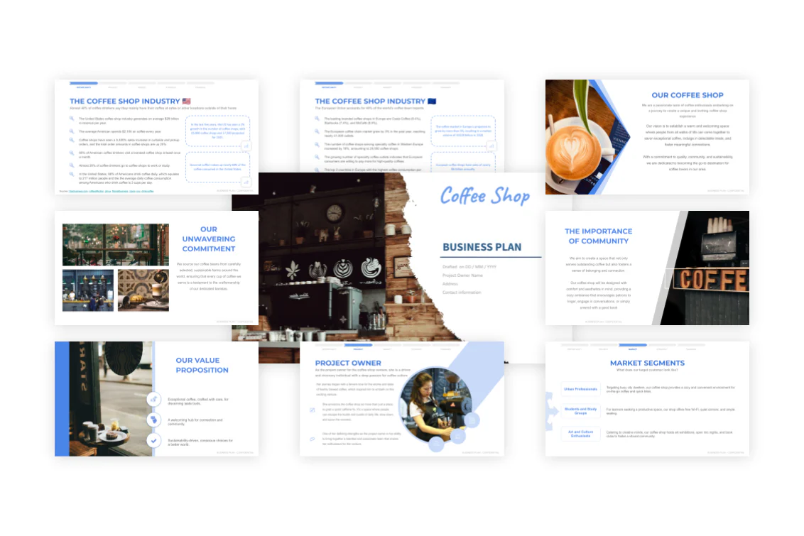 Coffee Shop Business Plan Templates