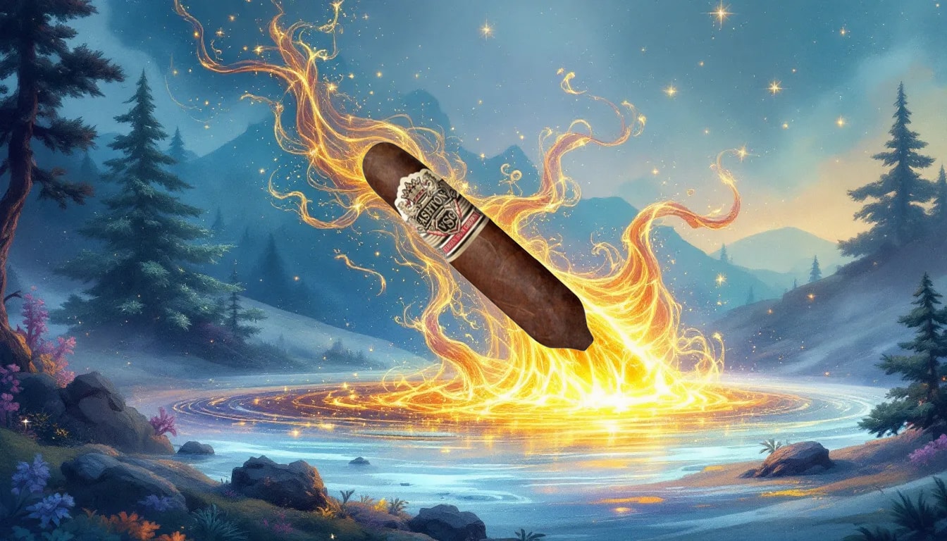 Visual representation of burn and smoke quality of a cigar.