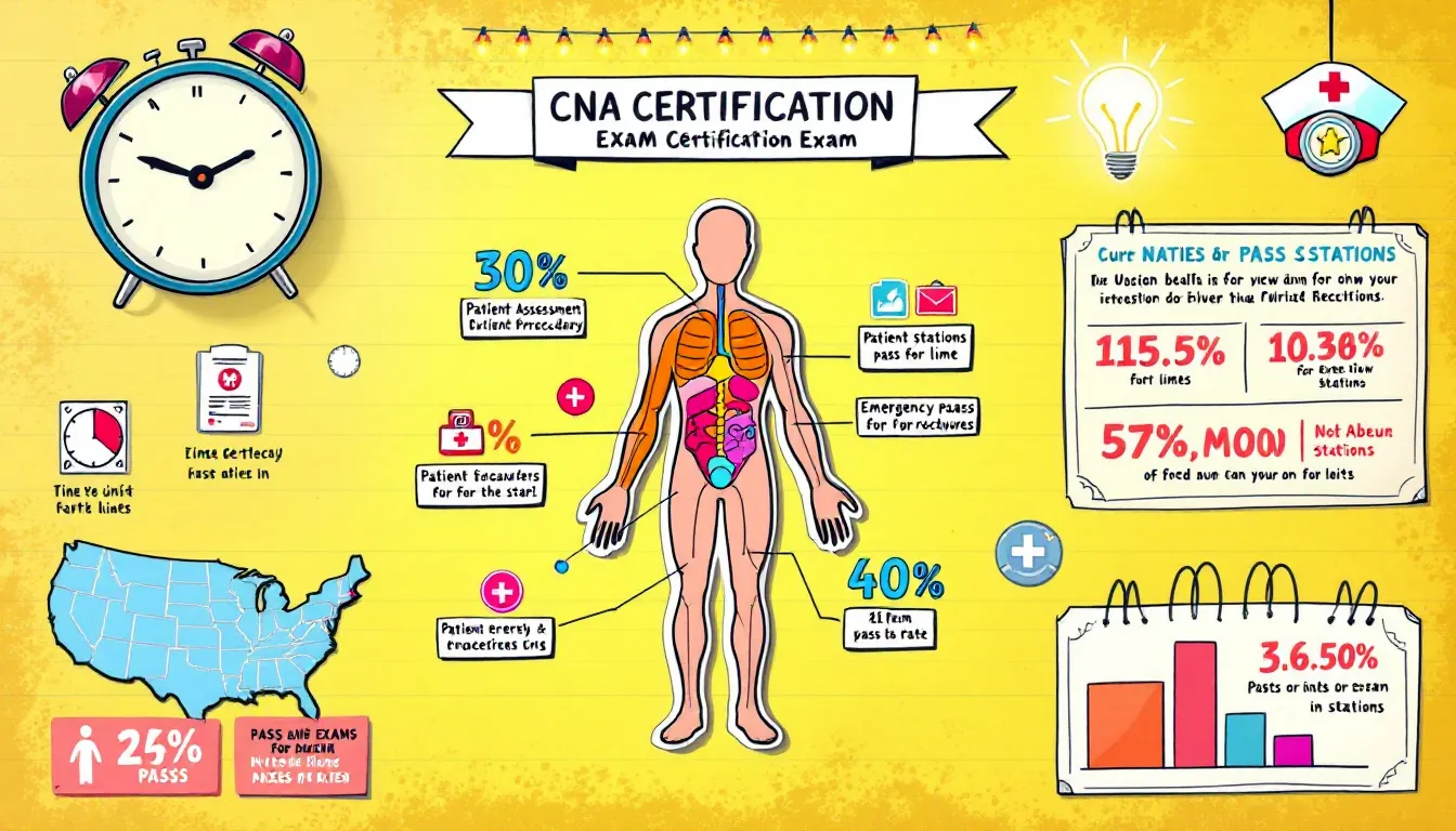 Preparing for the CNA certification exam.