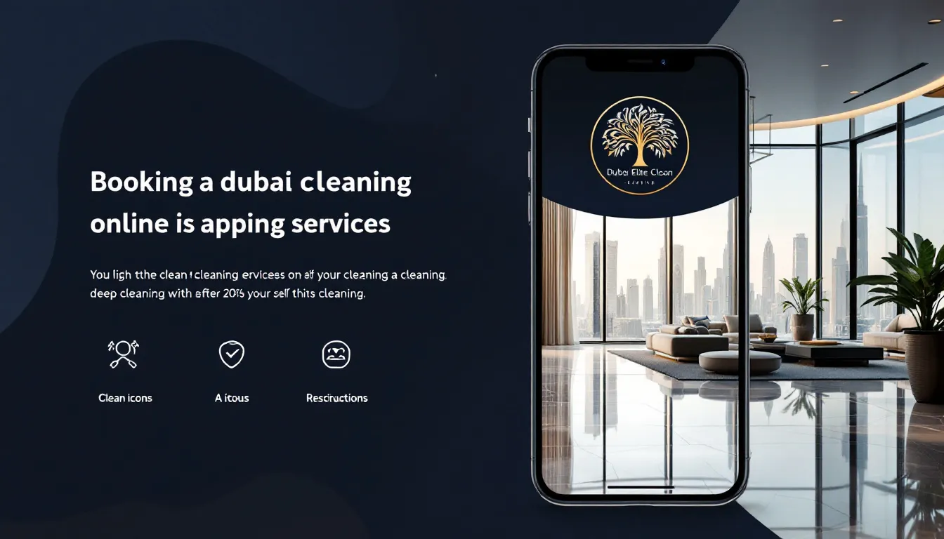 An example of an online booking interface for deep cleaning services.