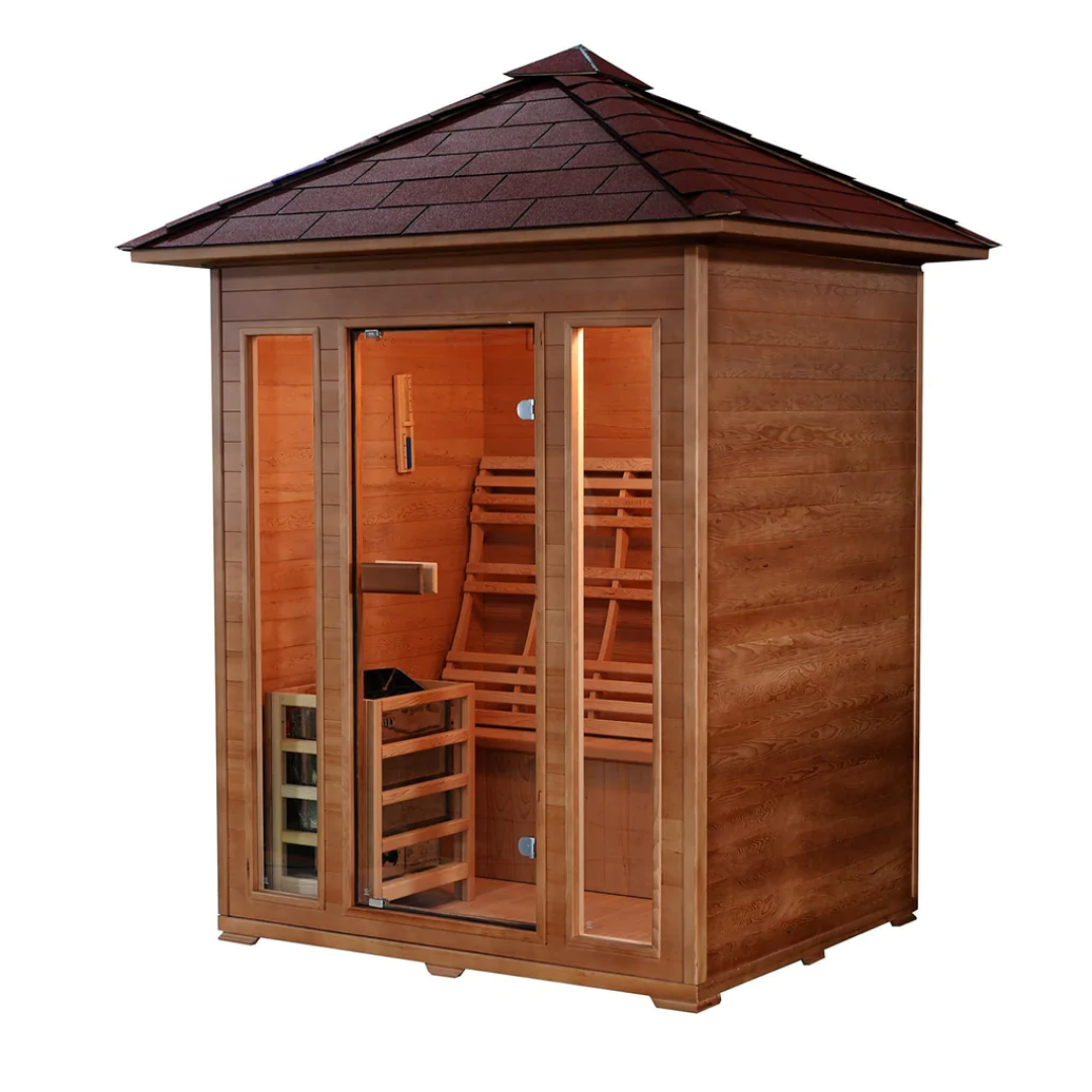 Sunray Waverly 3-Person Outdoor Traditional Sauna.