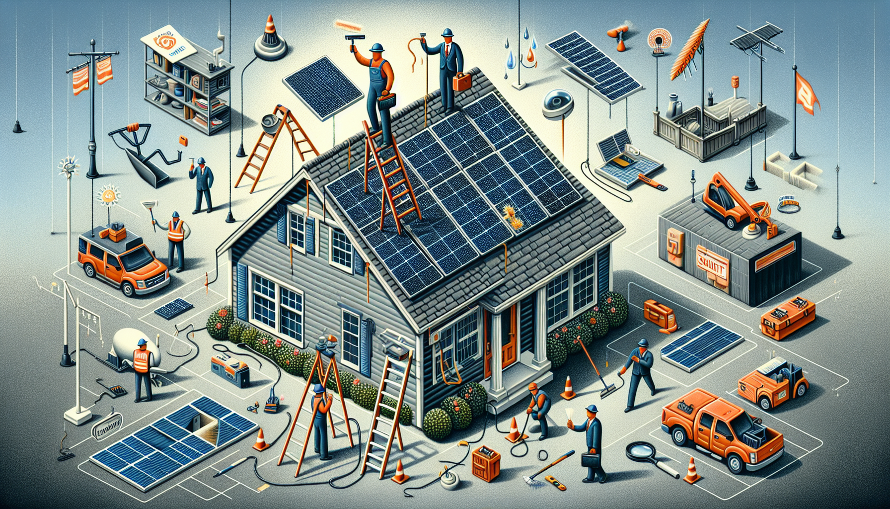 Illustration of additional costs to consider for solar panels