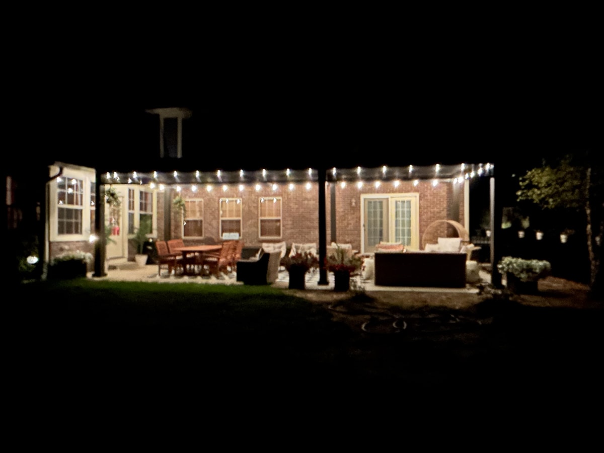 Adding lighting will instantly elevate your space!
