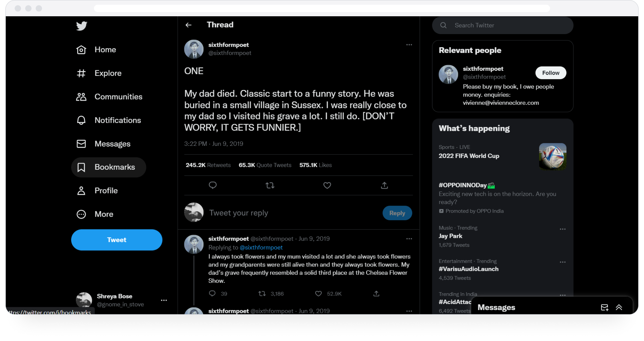 Example of a Twitter thread unrolled