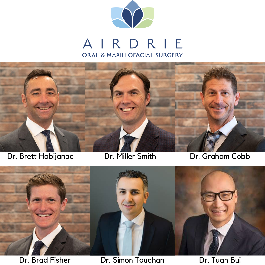 Headshot of the team of doctors at Airdrie oral and maxillofacial surgery 