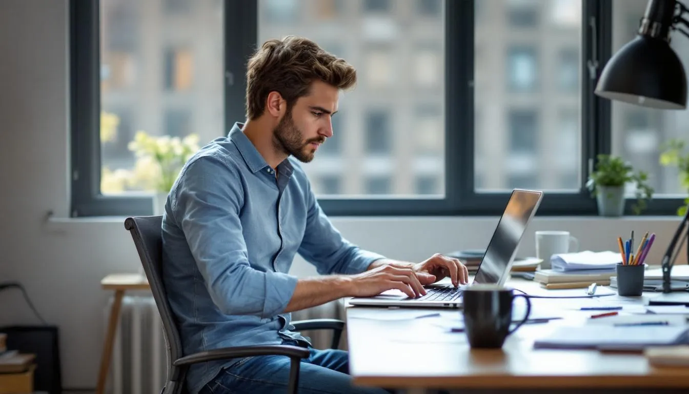 The image depicts a digital marketing agency team collaborating on an email marketing campaign, focusing on nurturing customer relationships through targeted communication. The scene highlights a diverse group of professionals discussing strategies and sharing insights to enhance their marketing efforts and build lasting connections with potential clients.