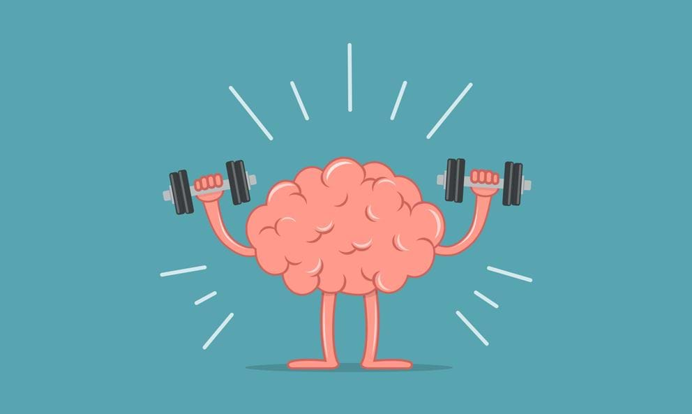 A brain doing exercise for improved sleep, reduced risk on illness, and improve health